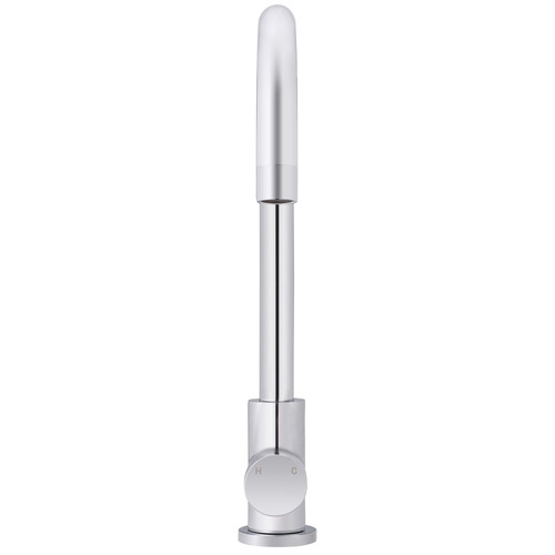 Round Gooseneck Brass Sink Mixer