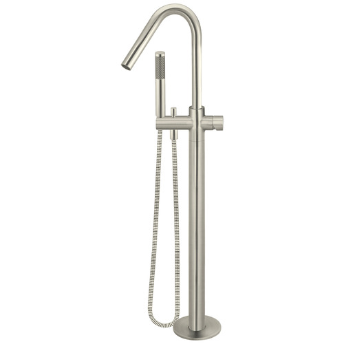 Freestanding Floor Mounted Bath Mixer with Hand-Held Shower