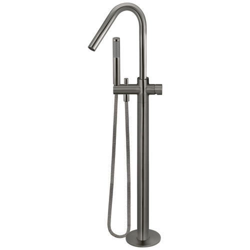 Freestanding Floor Mounted Bath Mixer with Hand-Held Shower