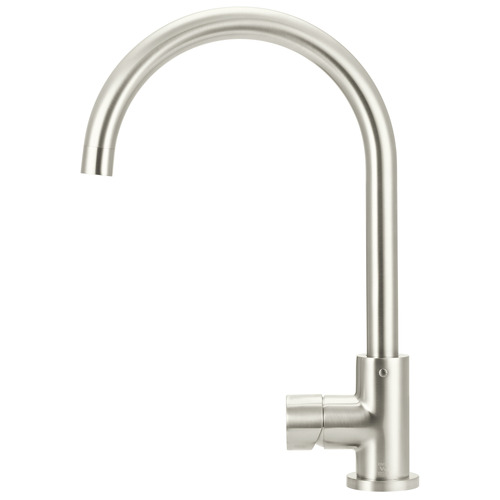 Round Gooseneck Brass Sink Mixer