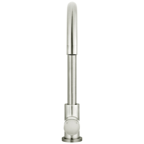 Round Gooseneck Brass Sink Mixer
