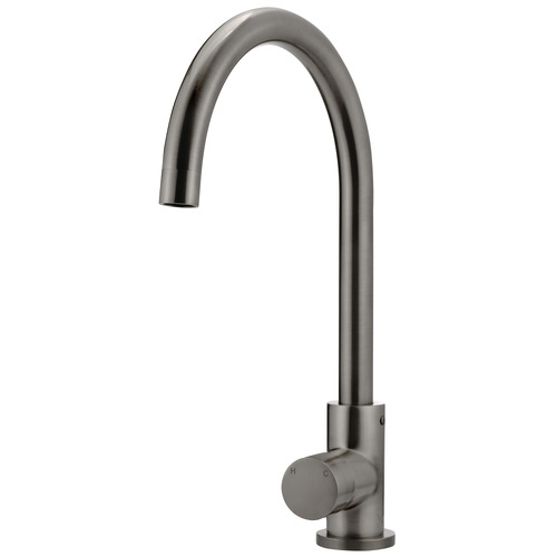 Round Gooseneck Brass Sink Mixer