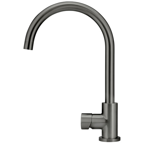 Round Gooseneck Brass Sink Mixer