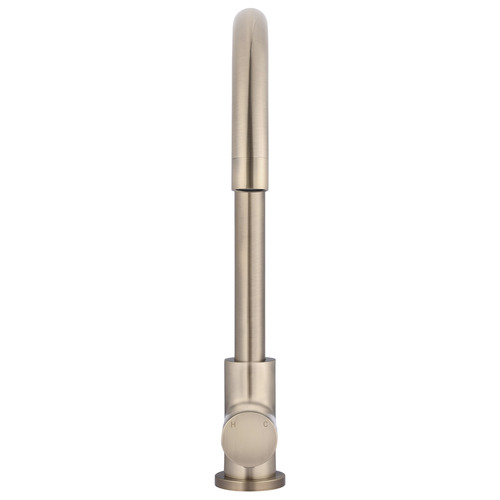 Round Gooseneck Brass Sink Mixer