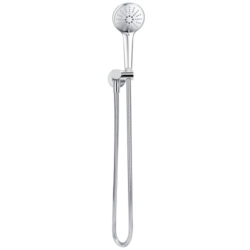 Polished Chrome Round Hand-Held Shower