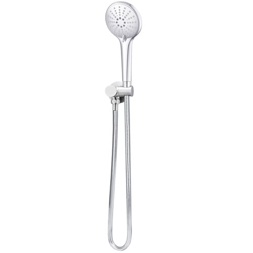 Polished Chrome Round Hand-Held Shower