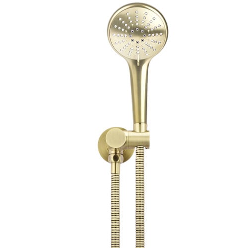 Round Hand-Held Shower on Bracket