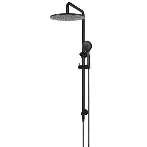 30cm Matte Black Round 3 Function Shower Set