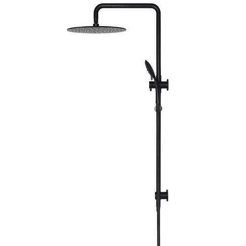 30cm Matte Black Round 3 Function Shower Set
