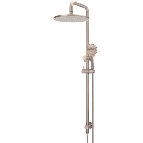 Brass Round 3 Function Twin Shower