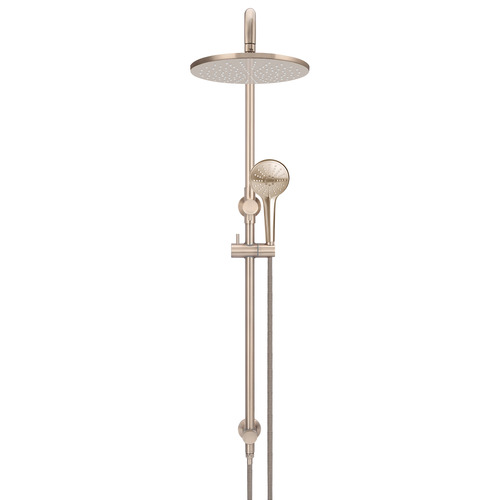 Brass Round 3 Function Twin Shower