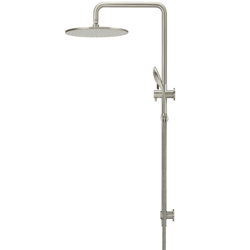 Brass Round 3 Function Twin Shower
