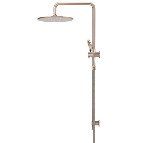 Brass Round 3 Function Twin Shower