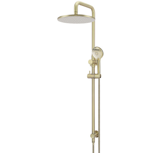 Brass Round 3 Function Twin Shower