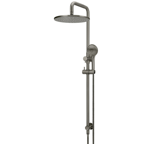 Brass Round 3 Function Twin Shower