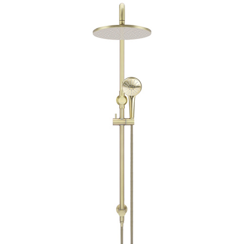 Brass Round 3 Function Twin Shower