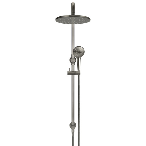 Brass Round 3 Function Twin Shower