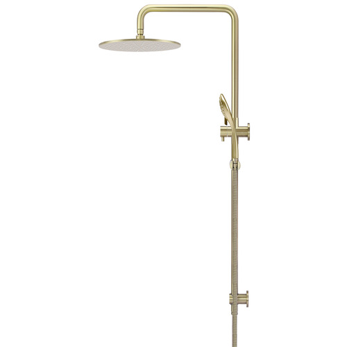 Brass Round 3 Function Twin Shower