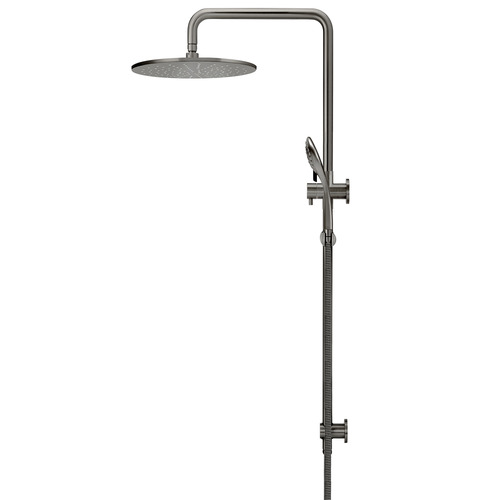 Brass Round 3 Function Twin Shower