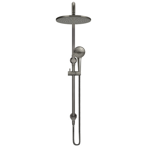 Brass Round 3 Function Twin Shower