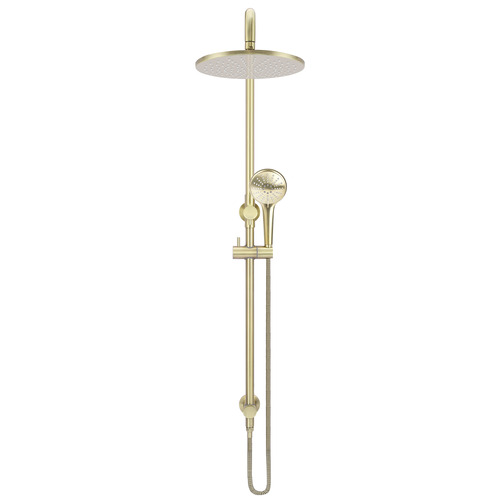 Brass Round 3 Function Twin Shower
