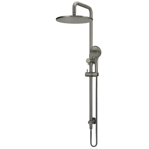 Brass Round 3 Function Twin Shower