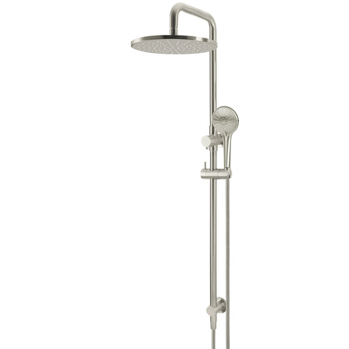 Brass Round 3 Function Twin Shower