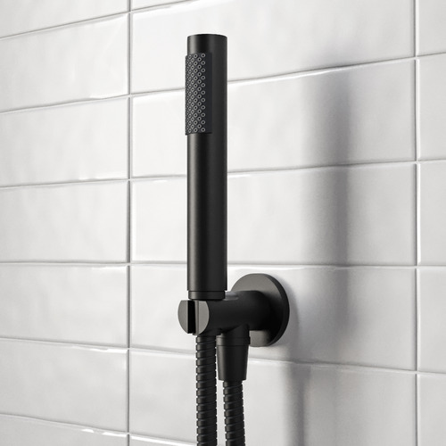 Round-Single-Function-Hand-held-Shower-On-Fixed-Bracket