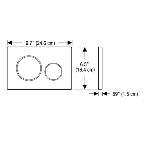 Sigma 21 Dual Flush Plate by Geberit