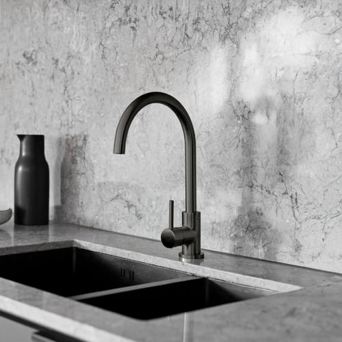 Round Swivel Kitchen Mixer Tap