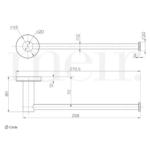 Round Toilet Roll Holder