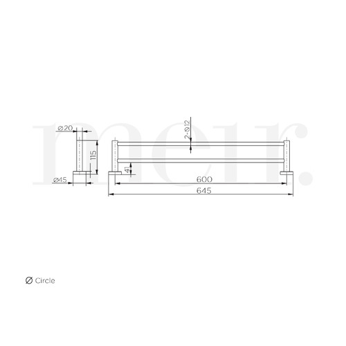 Double Towel Rail
