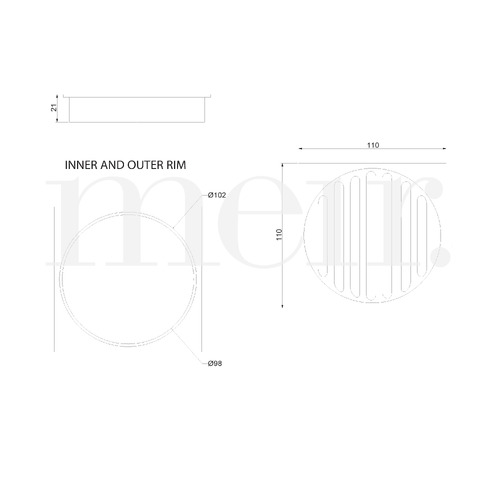100mm Solid Brass Shower Floor Waste
