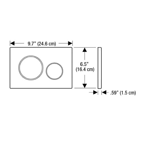 Sigma 21 Dual Flush Plate by Geberit