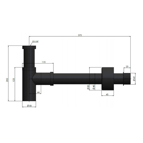 Round Brass Bottle Trap