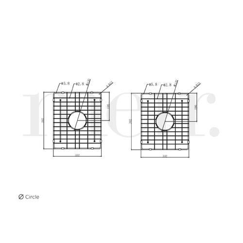 Small Rectangular Lavello Stainless Steel Sink Grids