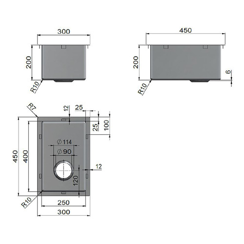 Rectangular Stainless Steel Kitchen Sink