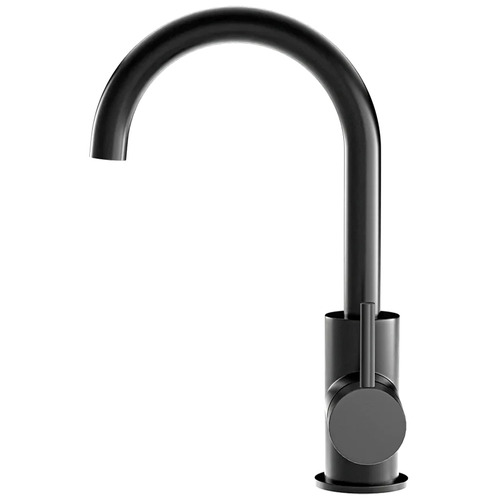 Round Gooseneck Basin Mixer