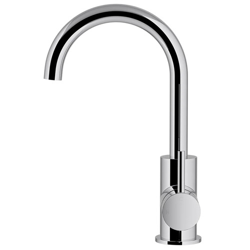 Round Gooseneck Basin Mixer