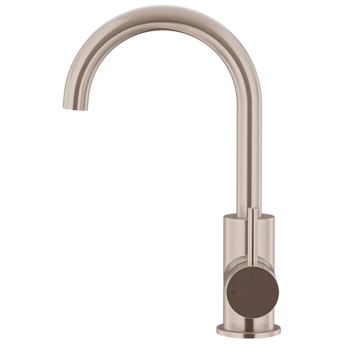 Round Gooseneck Basin Mixer