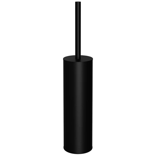 Round Brass Toilet Brush & Holder
