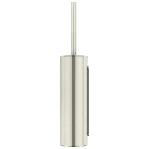 Round Brass Toilet Brush & Holder