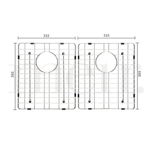 Lavello 333mm Steel Sink Grids