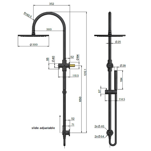 3 Function Shower Set
