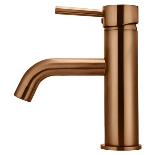 Round Curved Basin Mixer
