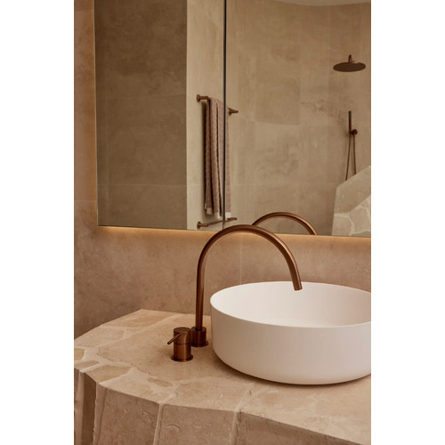 Round High-Rise Swivel Bath Hob Spout