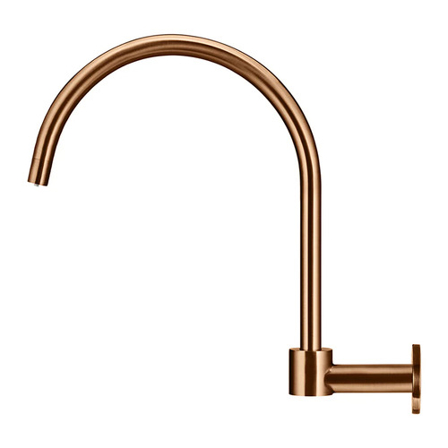 Round High-Rise Swivel Wall Bath Spout