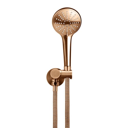 Round Hand-Held Shower on Bracket