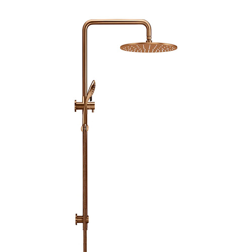 Brass Round 3 Function Twin Shower