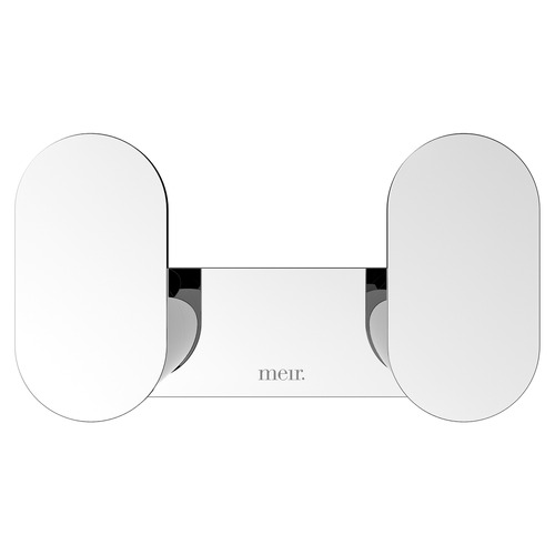 Curvae 100mm Stainless Steel Double Robe Hook